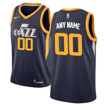 Men & Youth Customized Utah Jazz Nike Navy Swingman Icon Edition Jersey